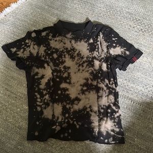 Bdg mock neck tie dye tee